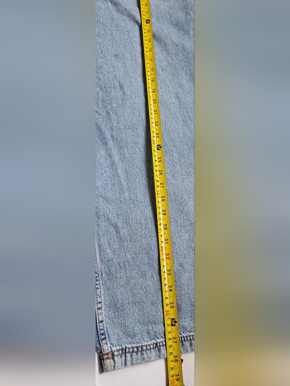 NWT Zara Relaxed Baggy Fit Years 13-14 in Light Blue Denim Jeans - Picture 7 of 10